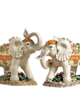 客厅装饰品吉祥如意大象摆件