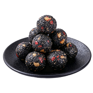 核桃桑葚芝麻丸黑芝麻丸网红同款健康零食品枸杞红枣五黑丸养生丸