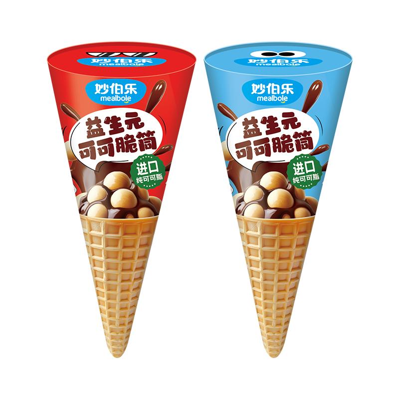 妙伯乐无添加蔗糖益生元可可脆筒