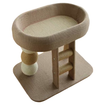 猫爬架猫窝一体双层抓柱不占地