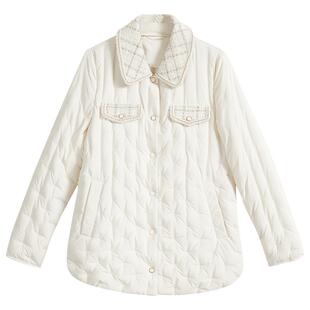 [聚暖白鹅绒]YINER音儿专选女装冬季金属闪丝羽绒服