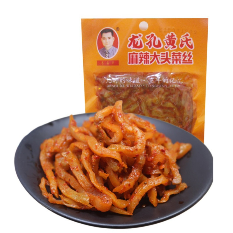 黄氏乐山麻辣大头菜丝丝80g