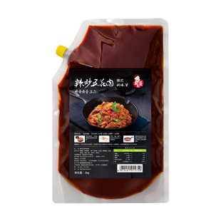 韩美美辣炒五花肉酱2kg大包装商用韩式辣酱拌饭酱辣炒调料料理