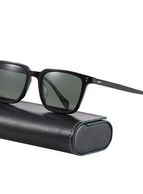 大脸男士专用高清偏光黑超太阳镜