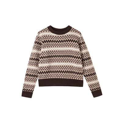 CHESONSE复古宽松休闲羊毛针织衫