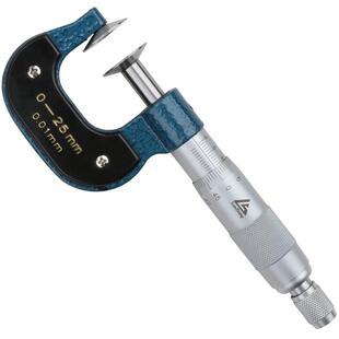 日本三量齿轮公法线千分尺0-25-50-75-100mm外径盘头螺旋测微仪器