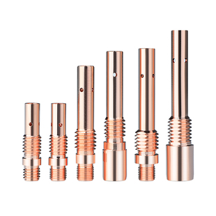 二保焊连接杆200A/350A/500A气保焊枪头配件焊丝咀紫铜导电座连杆