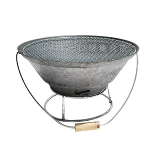 铸铁火盆围炉煮茶木碳火炉取暖家用户外室内烤肉乔迁火盆老式炉子