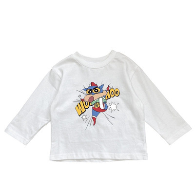 【100%纯棉】儿童长袖卡通t恤