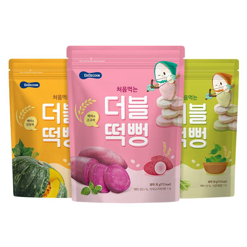 bebecook儿童宝宝米饼磨牙棒饼干