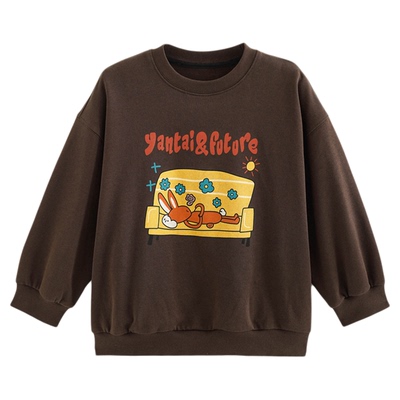 砚台家童装儿童A类纯棉毛圈卫衣