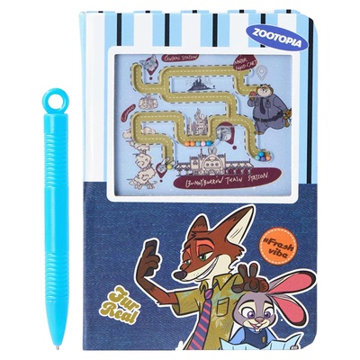 迪士尼疯狂动物城迷宫趣味笔记本