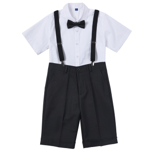 六一儿童演出服男童加肥胖毕业钢琴大童主持人服装白衬衫套装礼服
