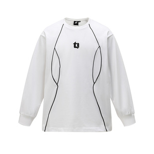 TeamInvader/TI舞团出芽长袖T恤休闲情侣夏季宽松潮流印花T06A013