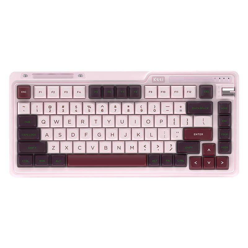 珂芝K75Lite/V2机械键盘三模无线蓝牙RGB电竞游戏侧刻电脑键盘