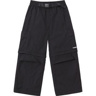 探路者儿童户外速干防泼水长裤男女童可拆卸两穿春夏季登山徒步裤