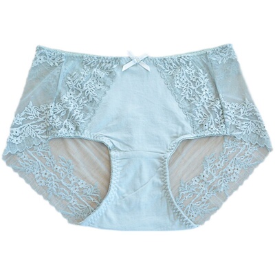 柔性蕾丝内裤女中高腰超薄无痕