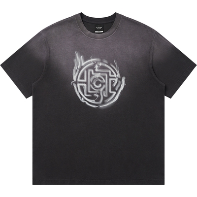 CLOT渐变水洗烟雾短袖T恤