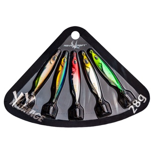 新款Ravencraft鸦语鸦羽YY铁板实惠五连装远投翘嘴海鲈路亚饵假饵