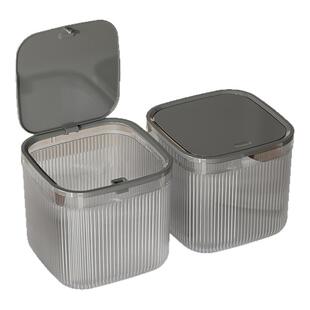 桌面垃圾桶带盖高颜值小袋可爱迷你办公室客厅宿舍台茶几纸篓轻奢