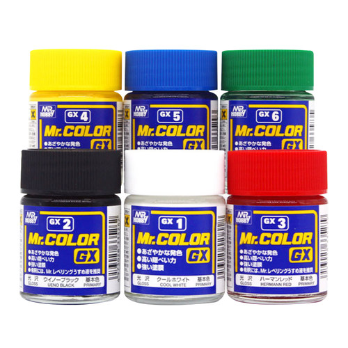 恒辉模型 郡士GX系列 亮泽光泽油性漆模型专用油漆18ML GX1-GX6