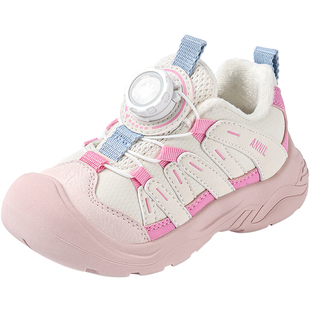 安奈儿女童冬鞋加绒运动鞋2025新款冬季薄绒二棉女孩棉鞋儿童鞋子