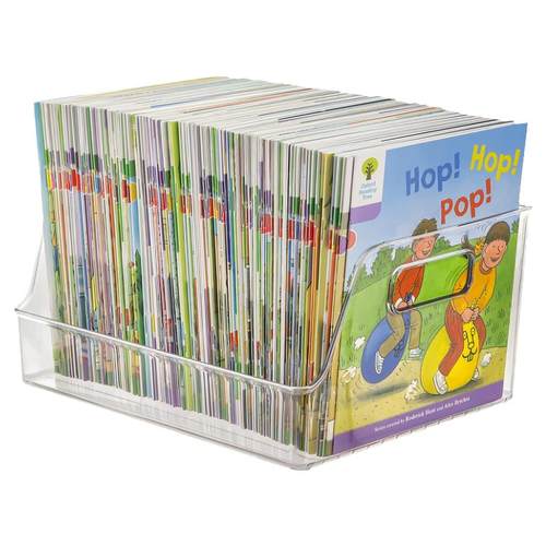 亚克力透明书立置物架放书本收纳盒书桌整理神器桌上书夹书架桌面