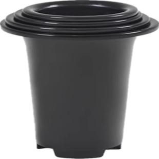 塑料兰花盆批发 大号兰花花盆 黑色加高小号国兰专用盆简约
