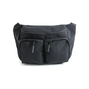 男士帆布斜挎包运动时尚单肩包多功能工装风大容量胸包简约骑行包