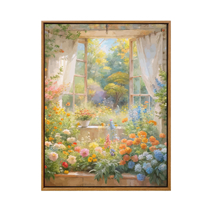 花海-diy数字油画丙烯颜料手工艺术品手绘填色温馨高级感装饰挂画