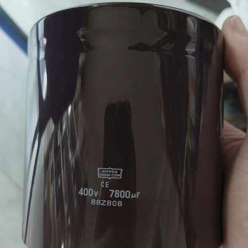 【请询价】日本黑金刚CE系列400V 7800uF铝电解电容，拆机原装