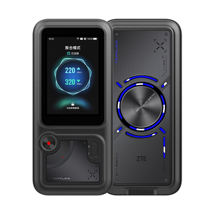 ZTE中兴TOPFLOW直播神器AI多网聚合户外移动直播疾速5G-A千兆网口WiFi7内置官方流量1万毫安电池自由便携官旗