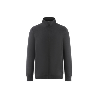 男士春秋保暖德绒休闲外套立领