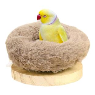 鹦鹉棉窝站台虎皮牡丹鸟窝保暖棉窝舒适休息睡觉鸟巢实木站台1