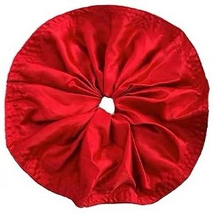 迪迪不畏同款大号红色大肠发圈2025新款法式显白低马尾头绳发饰