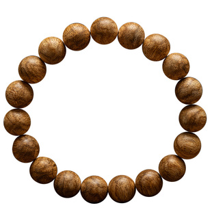 【馥郁花香】柬埔寨沉香手串10mm*19颗天然鹧鸪斑虫漏老料木手链