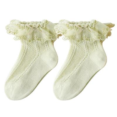 【透气大网眼】蕾丝花边小公主袜