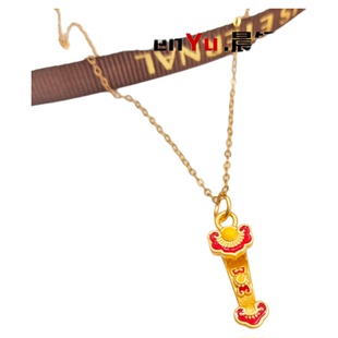 古法金18K包金保色如意吊坠挂件DIY手工发饰饰品配件材料