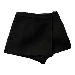 欧货假两件加厚羊毛料短裤女呢料百搭显瘦冬装裙裤短裙潮