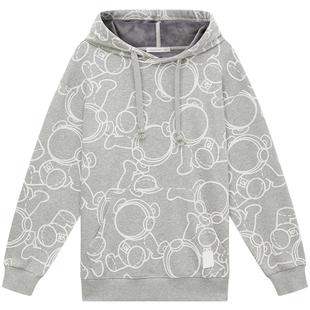 美特斯邦威卫衣男连帽休闲经典百搭简约舒适时尚潮流满身印花上衣