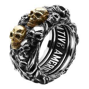 [礼物推荐]ROCKRIDE 重生意志戒指  925银戒指复古设计感男友送礼