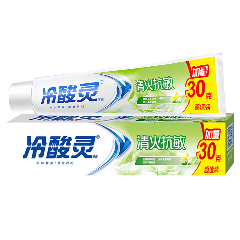清爽薄荷~冷酸灵清火抗敏感牙膏