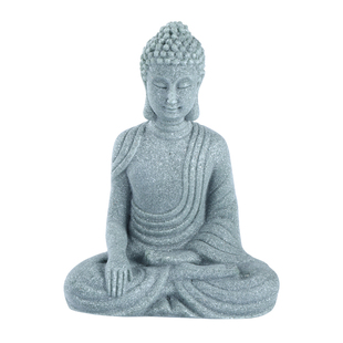 青砂石佛像佛陀摆件禅意微景观花卉盆景假山流水造景客厅茶桌摆件