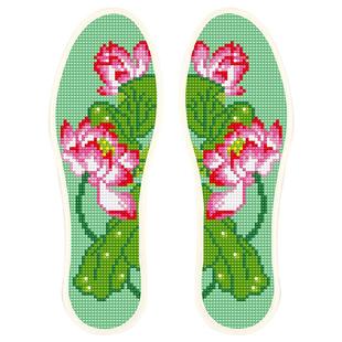 2025新款十字绣鞋垫子简单好绣不褪色带针带线纯手工印花鞋垫子