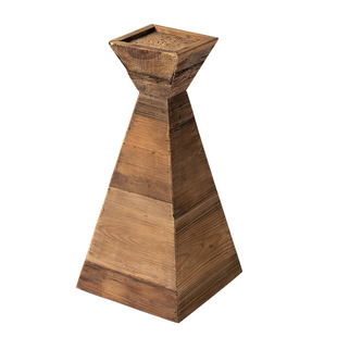 润家家居老松木落地烛台重工复古美式田园风组合实木蜡烛底座台子