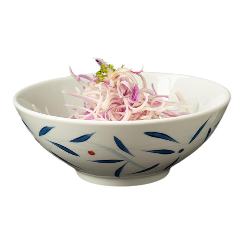 釉下中式餐具川湘菜黄牛肉小炒肉碗特色农家乐沙拉碗汤碗饭碗面碗