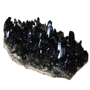 巴西天然黑水晶簇茶晶簇原石原矿标本消磁家居办公客厅桌面大摆件