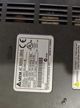 议价Delta Servo Driver AsdB20421B 400W Power 20适用