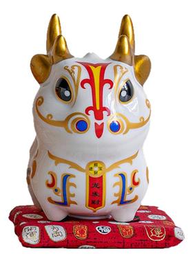 龙发财存钱罐家用吉祥物陶瓷摆件