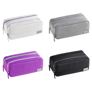 日本KOKUYO国誉Campus双拉链笔袋大容量文具盒多功能分类收纳磁吸设计可平摊收纳包学生文具